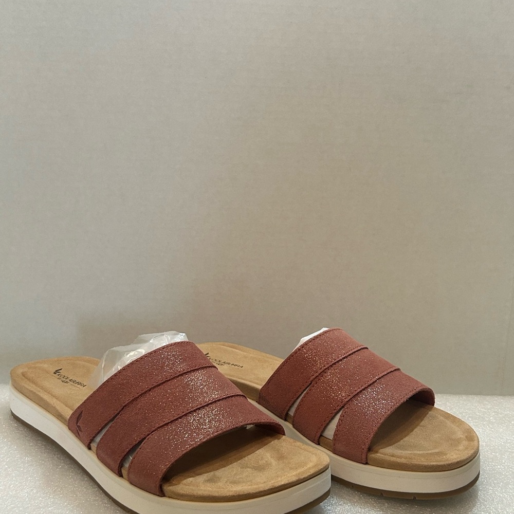 Women's Slide Sandals in Pink by Baretraps